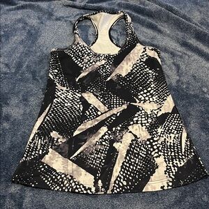 LULULEMON Monochrome Abstract Racerback Tank